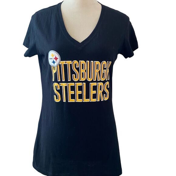 NFL T-Shirt Women's Size M Color Navy Pittsburgh Steelers Sleepwear Top - Picture 1 of 9